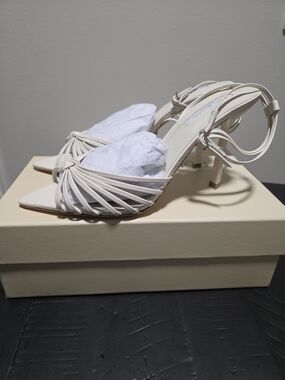 Tony Bianco Ivory Strappy Slingback Heels